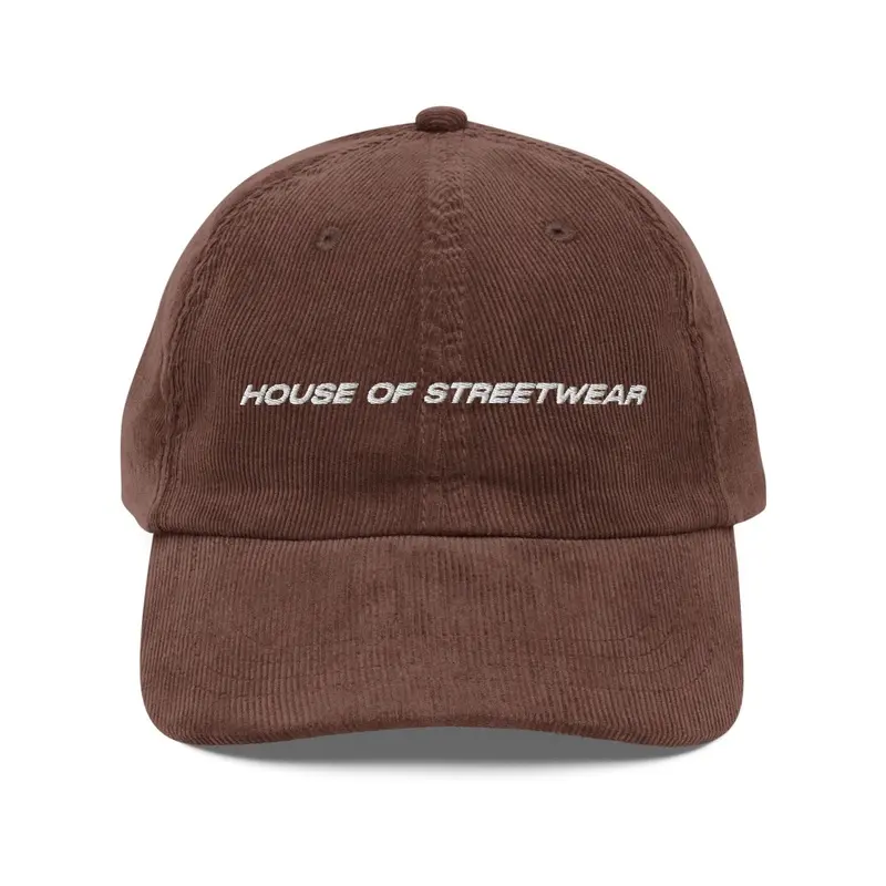 H.O.S. Embroidered corduroy cap