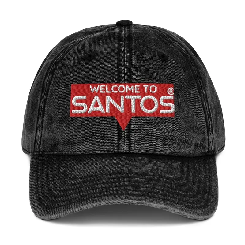 Embroidered cap Welcome to Santos City